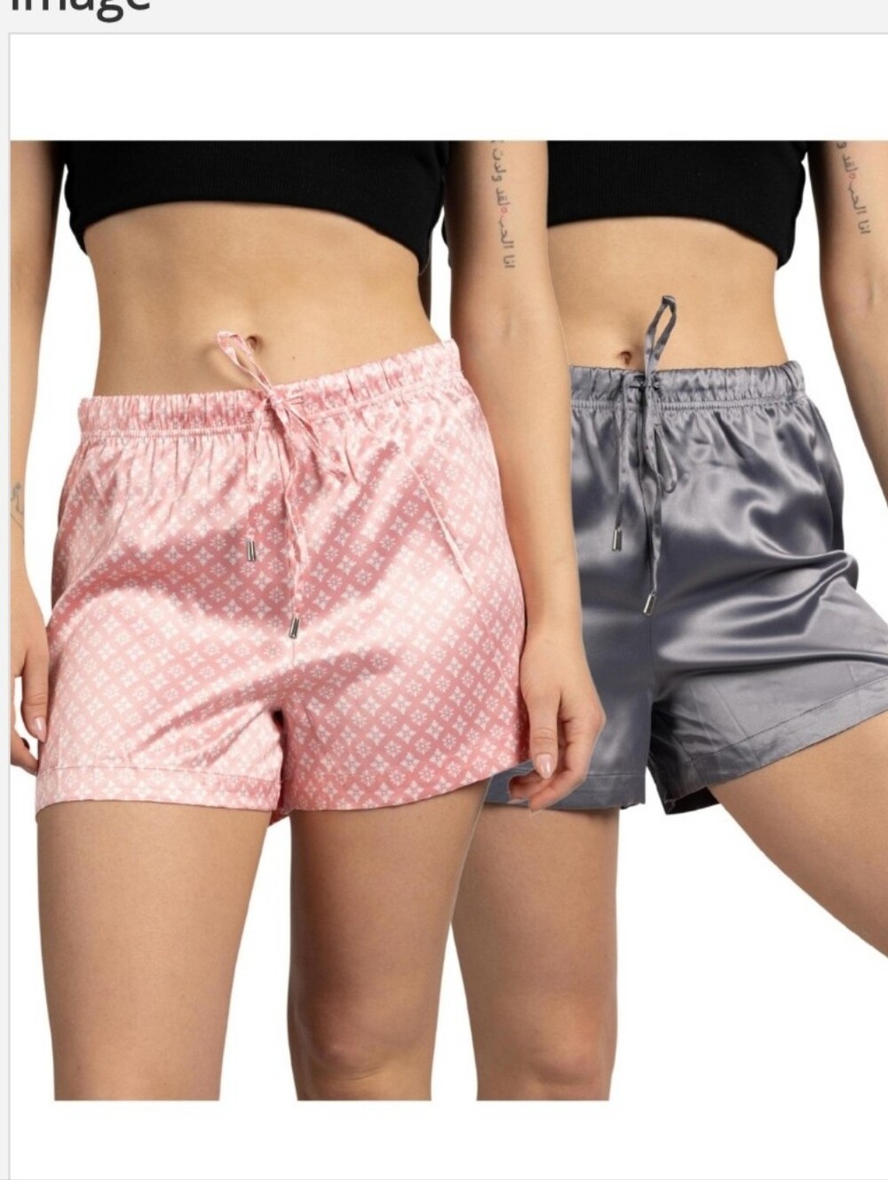 Tahari 2 pack of sleep/lounge shorts. Silky-smooth satin fabric:. Soft ComfyNWT